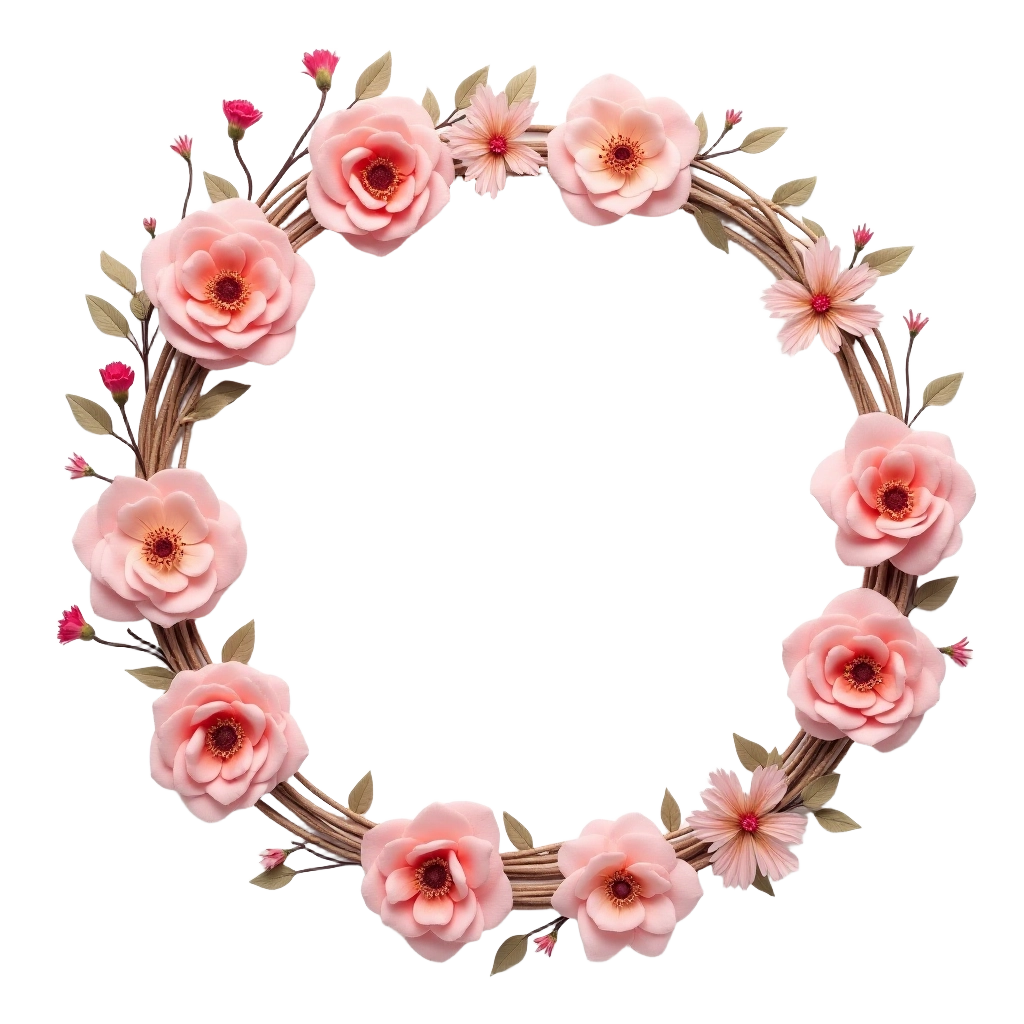 Elegant Floral Wreath